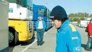 <b>CAMINO REPETIDO. </b>Del box al motorhome por problemas en el R25.