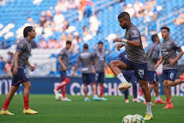   Rodrigo Aguirre of Monterrey during the game Monterrey vs Atletico San Luis, corresponding to Round 3 of the Torneo Clausura 2023 of the Liga BBVA MX, at BBVA Bancomer Stadium, on January 21, 2023.

<br><br>

 Rodrigo Aguirre de Monterrey  durante el partido Monterrey vs Atletico San Luis, Correspondiente a la Jornada 03 del Torneo Clausura 2023 de la Liga BBVA MX, en el Estadio BBVA Bancomer, el 21 de Enero de 2023.