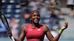 Coco Gauff of the United States defeats Jelena Ostapenko of Latvia