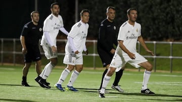 20/12/18 PARTIDO VETERANOS REAL MADRID FUNDACION GROSSO
 PAVON RAMON GROSSO HIJO  ALFONSO
 