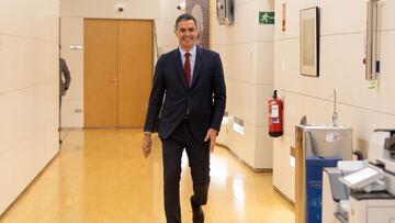 El presidente del Gobierno en funciones, Pedro Sánchez durante su ronda de contactos, a 11 de octubre de 2023, en Madrid (España). El presidente del Gobierno en funciones y candidato del PSOE a la reelección, continúa hoy su ronda de contactos con los portavoces de UPN, Coalición Canaria y ERC, para tantear posibles apoyos a su investidura. Tras recibir el encargo del Rey la semana pasada, Sánchez inició una ronda de contactos en la que prevé reunirse con todos los grupos parlamentarios excepto Vox, además de sindicatos, patronal y asociaciones de varios sectores.
11 OCTUBRE 2023;SÁNCHEZ;INVESTIDURA;NEGOCIACIONES;REUNIONES;PARTIDOS;PSOE;
Eduardo Parra / Europa Press
11/10/2023