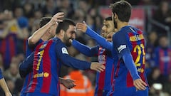 Arda se luce, Alcácer se alivia en goleada de Barcelona