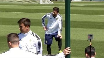 Argentina entrena en el día previo a su debut ante Islandia