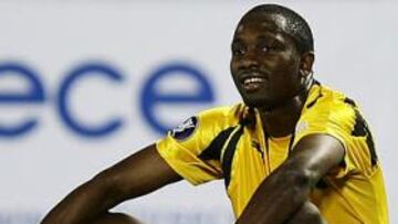 <b>EUROPA. </b>Nsaliwa jugó la Europa League con el AEK de Atenas.