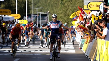 Kasper Asgreen, ganador de la etapa 18 del Tour de Francia 2023.