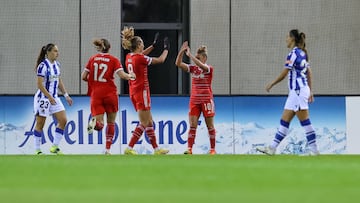 El Bayern celebra un gol.