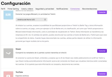 Cómo vincular tu cuenta de Twitch con Steam