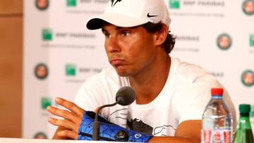 Rafa Nadal se retira en París por una lesión de muñeca