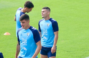 Rahmani, ensu primer entrenamiento,con Sergio Castel.