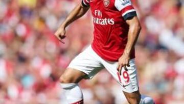 Santi Cazorla en su debut.