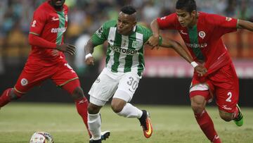 Arley Rodríguez, volante de Atlético Nacional que jugará el Mundial de Clubes y que es hermano de Ángelo Rodríguez, volante del Deportes Tolima