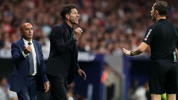 Simeone: "The linesman knows what Sergio Ramos said"