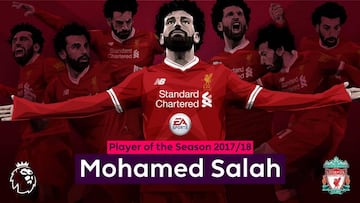 Salah gan&oacute; el premio a mejor jugador de la Premier. 