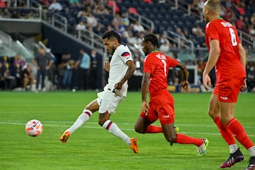 Jesus Ferreira bagged his first hat trick of the tournament against Saint Kitts and Nevis at CITYPARK.