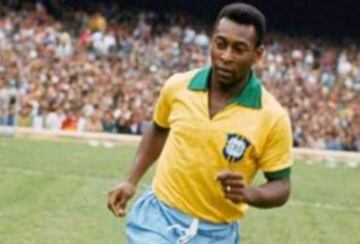 Edson Arantes do Nascimento, 'Pelé': 'O Rei' Pelé, campeón del mundo con Brasil en 1958, 1962 y 1970; le anotó 8 goles a la selección chilena.