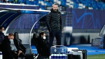 Marco Rose, head coach of Monchengladbach, looks on during the UEFA Champions League football match played between Real Madrid and Borussia Monchengladbach at Ciudad Deportiva Real Madrid on december 09, 2020, in Valdebebas, Madrid, Spain
 AFP7 
 09/12/20