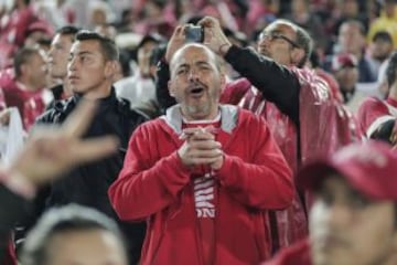 Imágenes de los hinchas en la final entre Santa Fe y Nacional