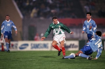 Luis Garcia of Mexico during the group Stage A game between Uruguay and Mexico (Mexican National Team)  as part Uruguay America Cup 1995, at Centenario Stadium, on July 13, 1995, in Montevideo, Uruguay.