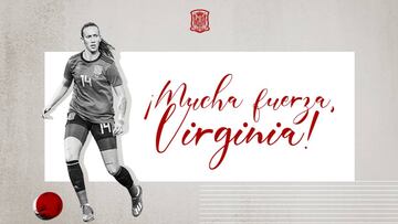 Mensaje de ánimo para Virginia Torrecilla.