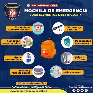 Simulacro Regional 2026: Cómo armar tu mochila de emergencia en caso de sismo