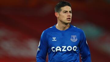 James Rodriguez among five Everton players self-isolating