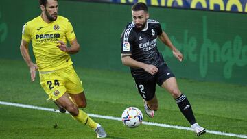 Carvajal recort&oacute; los plazos de su recuperaci&oacute;n y regres&oacute; cuajando un gran partido ante el Villarreal.