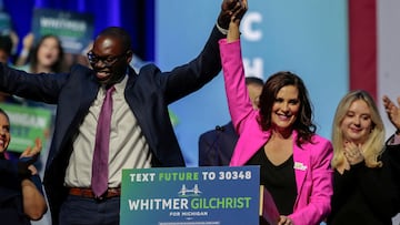 Gov. Whitmer was re-elected in Michigan, with voters also approving a ballot measure to protect abortion rights. Two House races are too close to call.