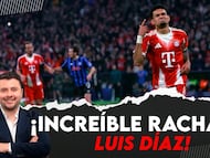 Luis Díaz celebra un gol con Bayern Múnich