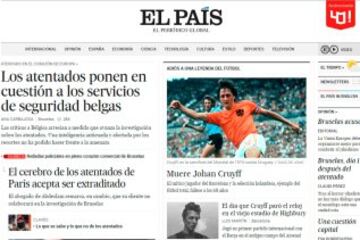La prensa llora la muerte de Cruyff
