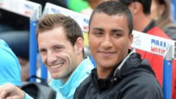 Renaud Lavillenie y Ashton Eaton, plusmarquista mundial.