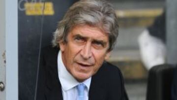 Manuel Pellegrini durante el partido con Hull City.