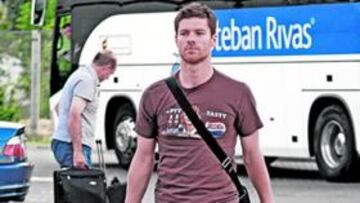 <b>EN LAS ROZAS. </b>Xabi Alonso se concentró ayer con la Selección.