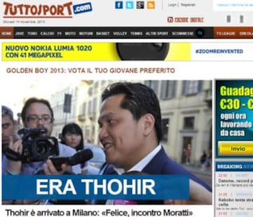 Portadas de la prensa extranjera