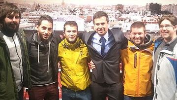 Nico Estévez vivió su día de gloria junto a sus amigos