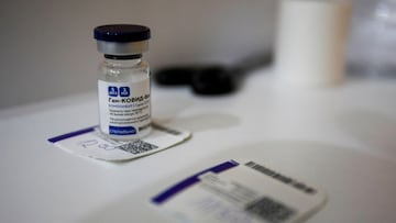 A dose of Sputnik V coronavirus disease (COVID-19) vaccine is seen during the start of mass inoculation program in Podgorica, Montenegro, March 8, 2021. REUTERS/Stevo Vasiljevic