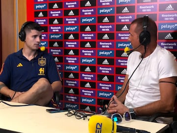 Álvaro Morata, durante su entrevista con la Cadena SER.