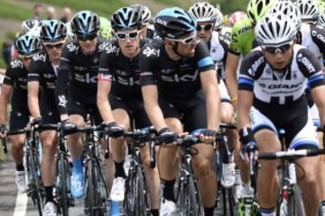 Christopher Froome y el equipo Sky.