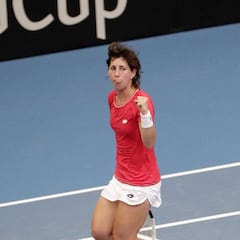 Carla Suárez supera el muro de Van Uytvanck y empata la serie