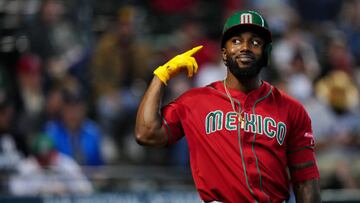 PHOENIX, AZ - MARCH 15:  Randy Arozarena #56 of Team Mexico looks on during Game 9 of Pool C between Team Mexico and Team Canada at Chase Field on Wednesday, March 15, 2023 in Phoenix, Arizona. (Photo by Daniel Shirey/WBCI/MLB Photos via Getty Images)