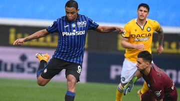 Goles de Muriel y Duván en triunfo de Atalanta ante Udinese