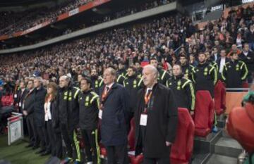 Vicente del Bosque y Toni Grande.