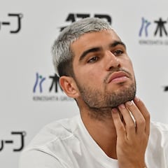 Un Alcaraz como “nunca” debuta en Tokio ante Báez