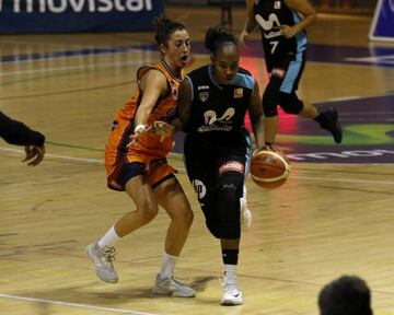 Tatiane Pacheco, en la presentación del Estudiantes ante el Valencia.