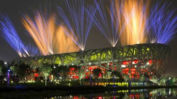 El National Stadium de Pek&iacute;n durante los Juegos Ol&iacute;mpicos de 2008.