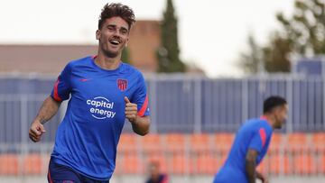Griezmann, en la sesión del Atlético antes del recibir al Athletic, su rival 'ideal'.