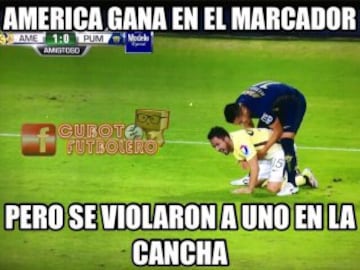 Las Águilas vencieron 1-0 a UNAM en partido previo a su Centenario, motivo por el cual los memes no perdonaron a los del Pedregal.