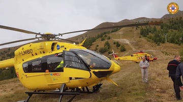 El rescate se hizo en helicópteros.