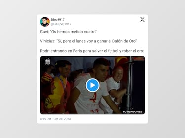 Los mejores memes del Balón de Oro 2024