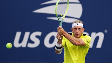 Alejandro Davidovich Fokina, durante su partido contra Juan Manuel Cerundolo en el US Open.