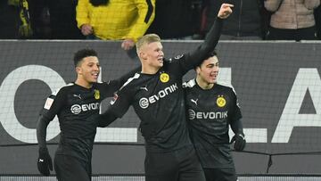 Haaland scores hat-trick off the bench on Dortmund debut